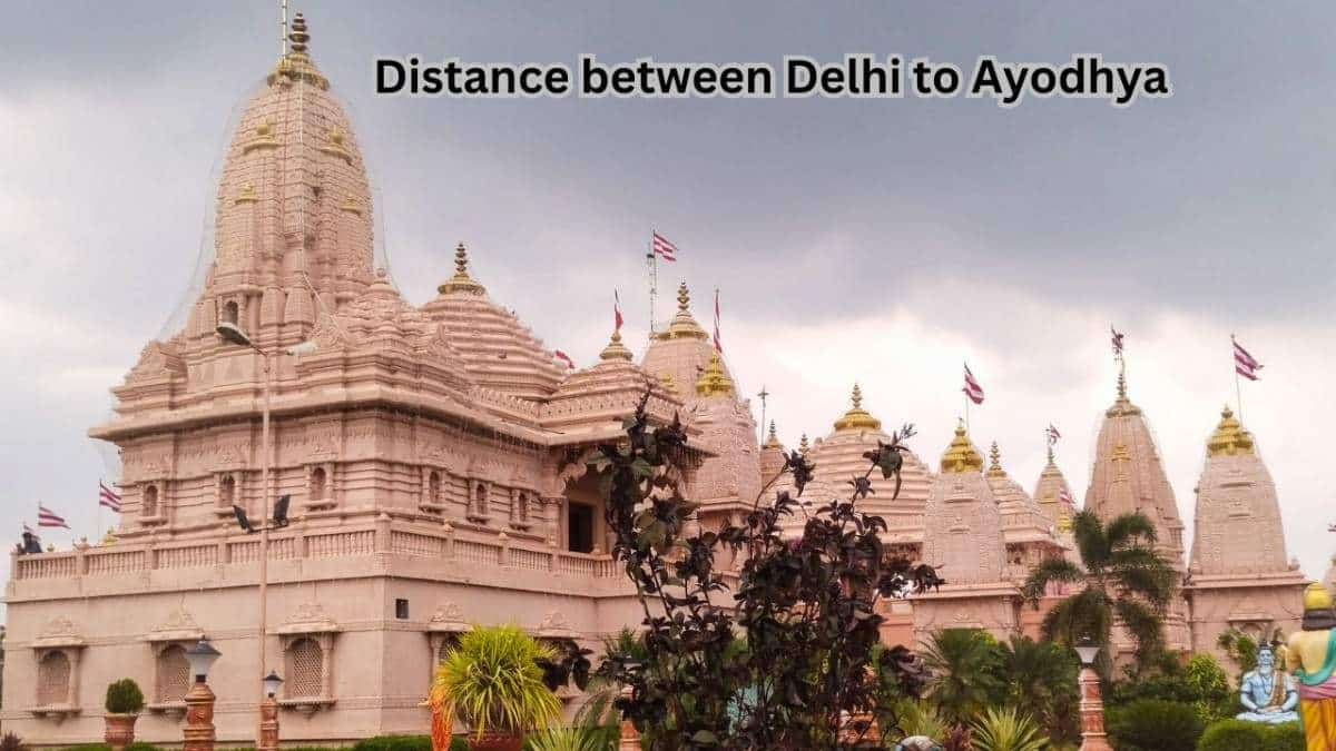 Distance between Delhi to Ayodhya