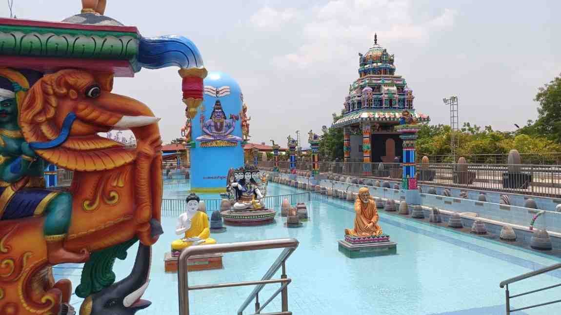 yadagirigutta to golden shiva lingam temple distance