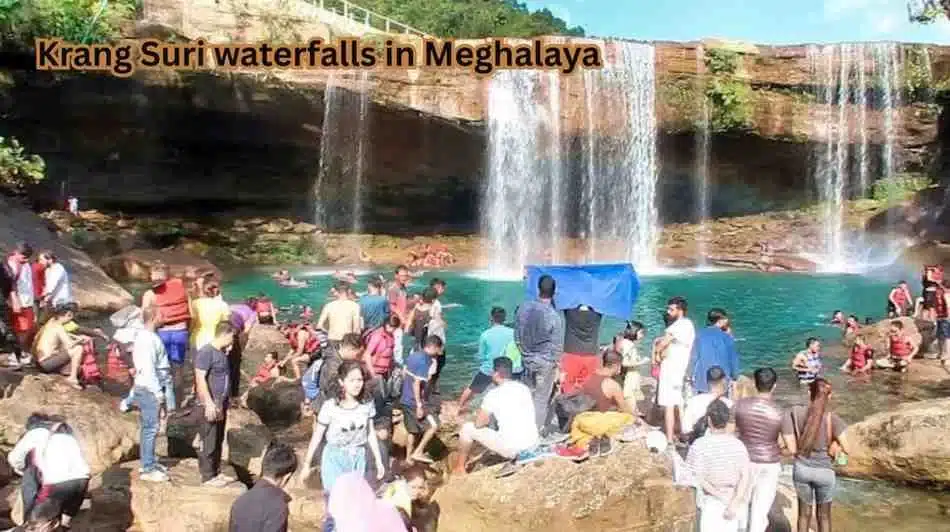 Krang Suri waterfalls in Meghalaya