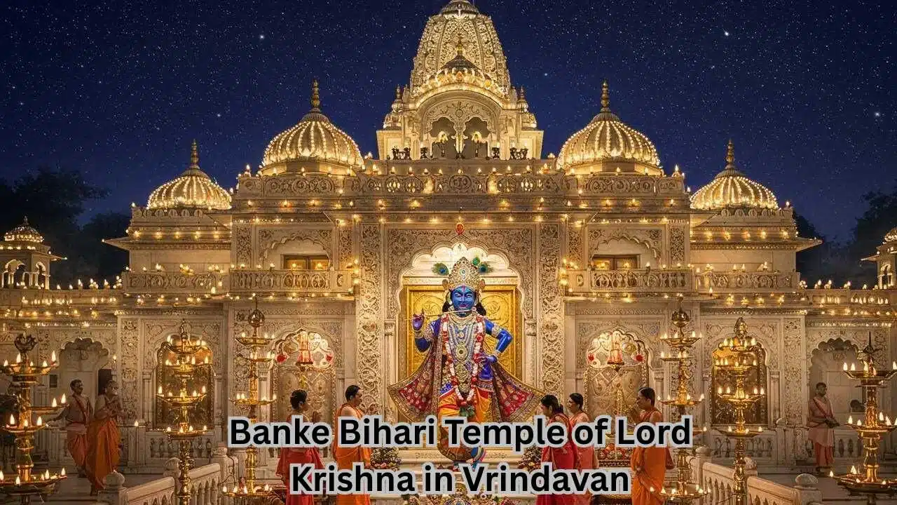 Banke Bihari Temple of Lord Krishna in Vrindavan