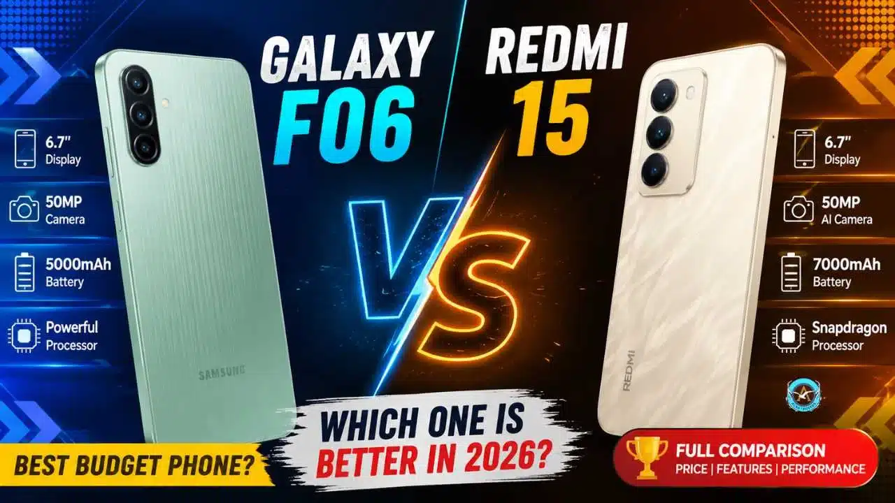 Galaxy F06 vs Redmi 15  Which Budget Smartphone Is Better in 2026